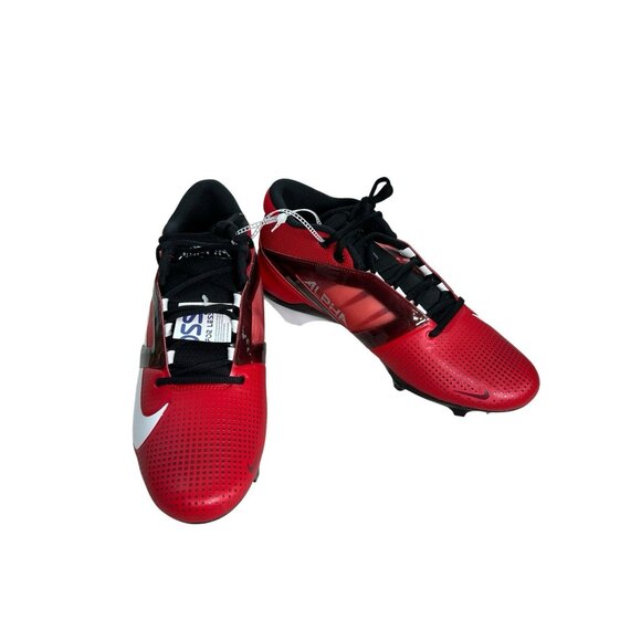 NEW Nike Alpha Menace 4 Pro Football Cleats Red White FD7037-600 Men’s Sz 12 - Picture 2 of 11